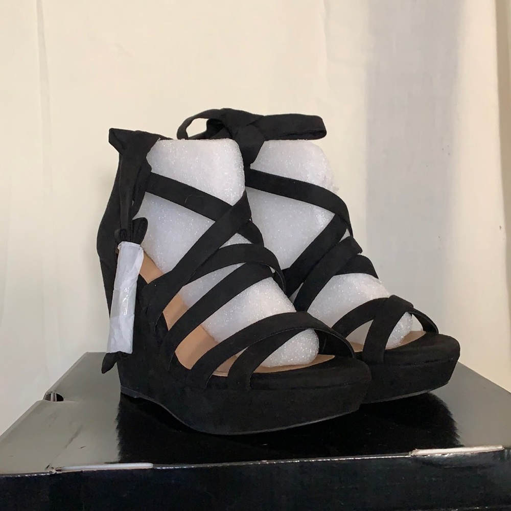 Ankle Wrap Platform Wedges